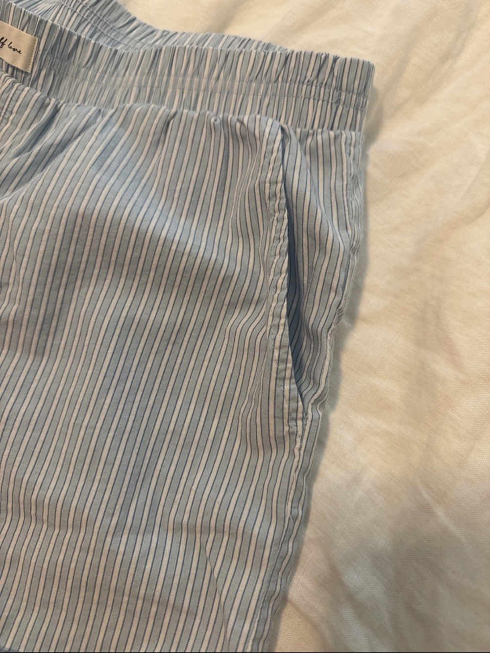 wild fable Light Blue and White Striped Women's Shorts - Picture 3 of 7